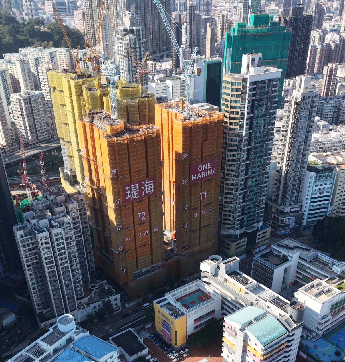 瑅海 ONE MARINA 項目施工進度及周邊環境